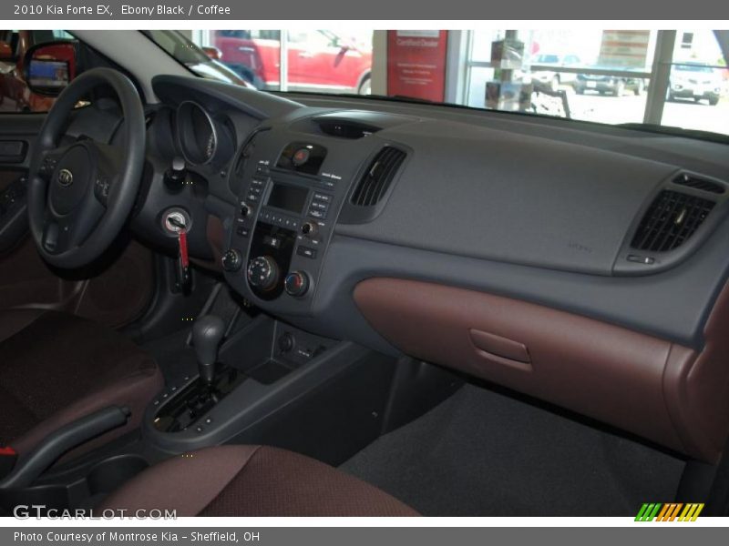 Ebony Black / Coffee 2010 Kia Forte EX
