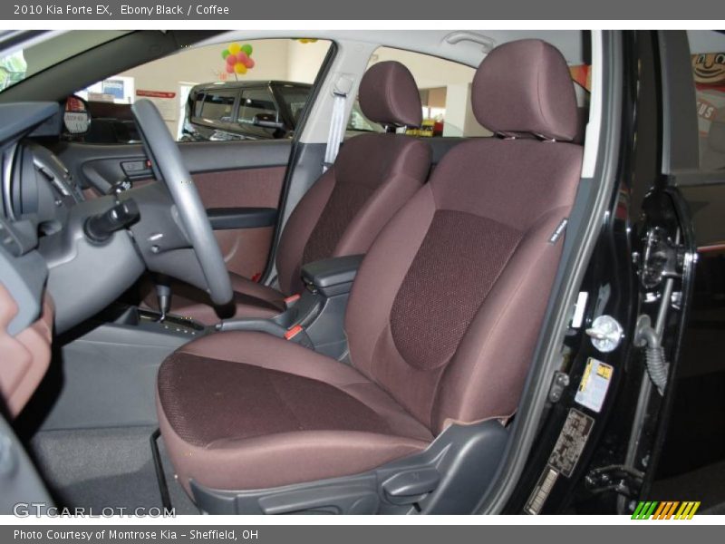 Ebony Black / Coffee 2010 Kia Forte EX