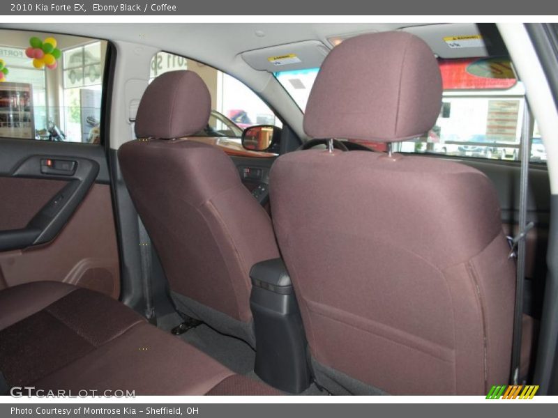 Ebony Black / Coffee 2010 Kia Forte EX
