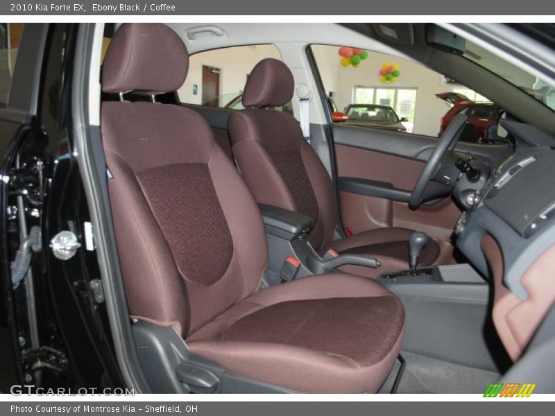 Ebony Black / Coffee 2010 Kia Forte EX