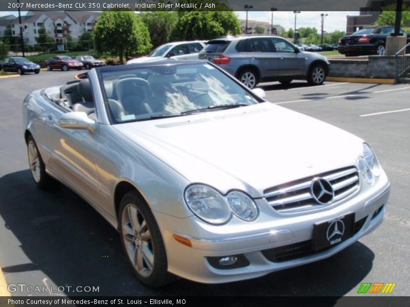 Iridium Silver Metallic / Ash 2007 Mercedes-Benz CLK 350 Cabriolet