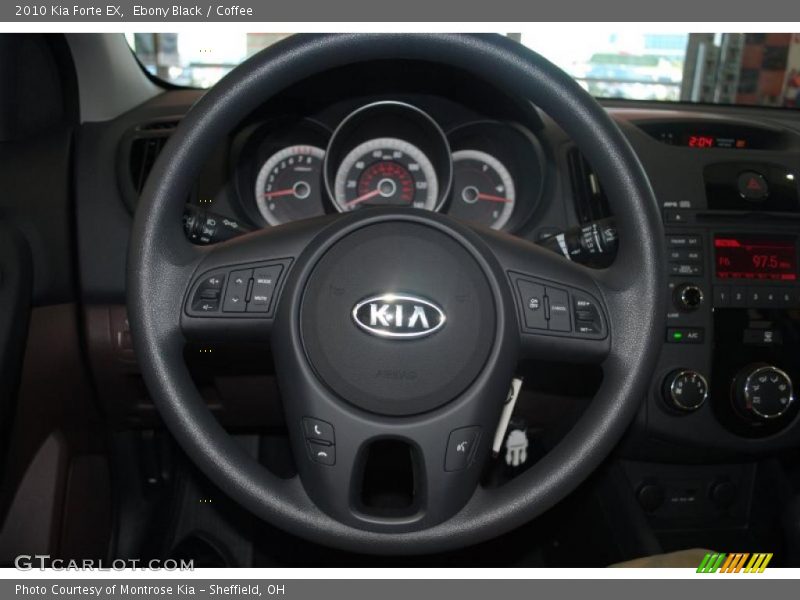 Ebony Black / Coffee 2010 Kia Forte EX