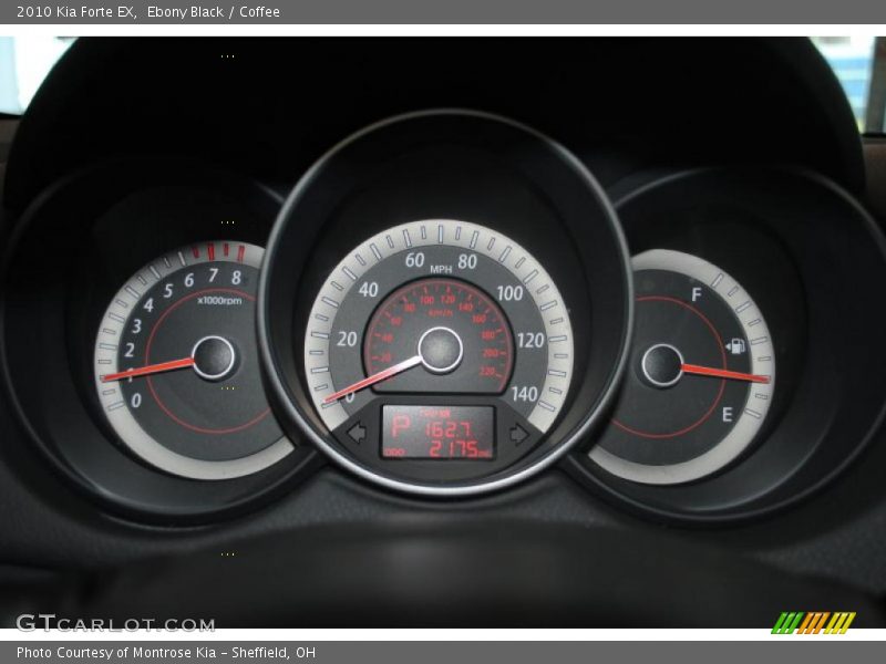 Ebony Black / Coffee 2010 Kia Forte EX