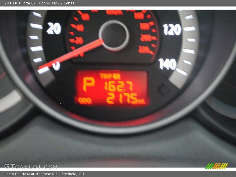 Ebony Black / Coffee 2010 Kia Forte EX