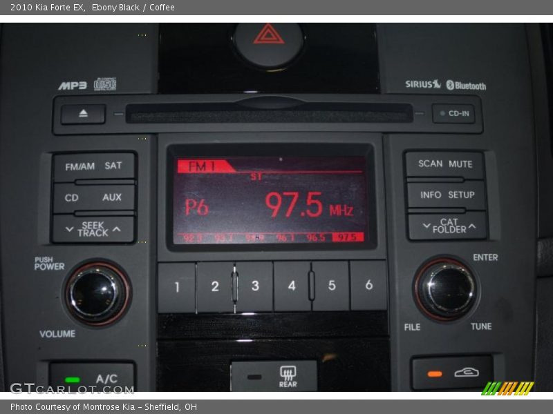 Ebony Black / Coffee 2010 Kia Forte EX