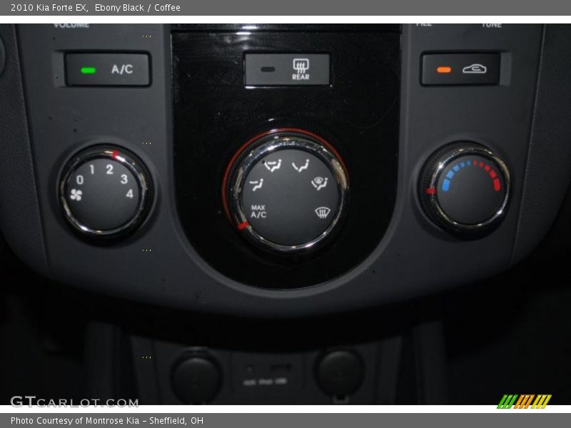 Ebony Black / Coffee 2010 Kia Forte EX
