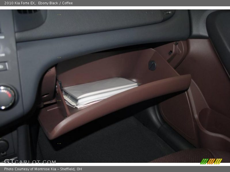Ebony Black / Coffee 2010 Kia Forte EX