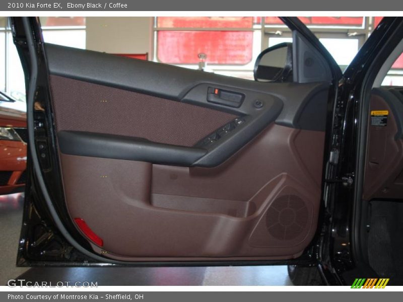 Ebony Black / Coffee 2010 Kia Forte EX