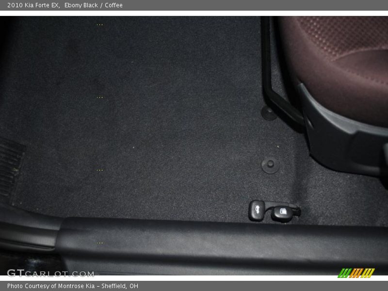 Ebony Black / Coffee 2010 Kia Forte EX
