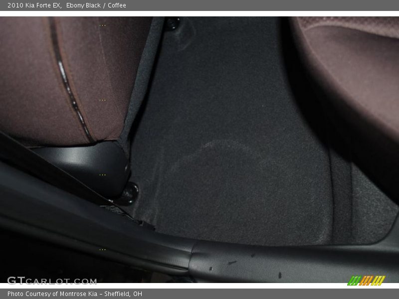 Ebony Black / Coffee 2010 Kia Forte EX