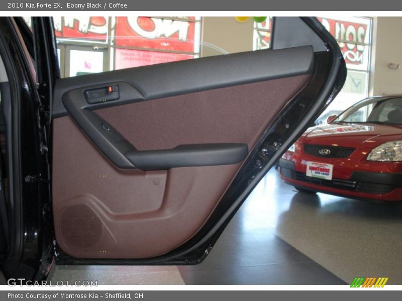 Ebony Black / Coffee 2010 Kia Forte EX