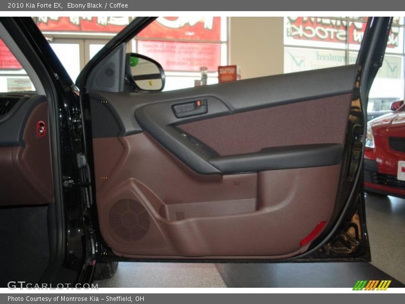 Ebony Black / Coffee 2010 Kia Forte EX