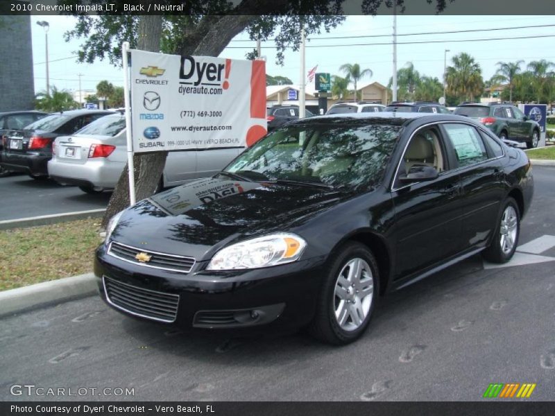 Black / Neutral 2010 Chevrolet Impala LT