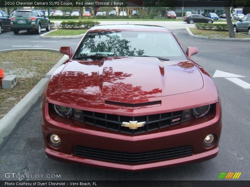 Red Jewel Tintcoat / Beige 2010 Chevrolet Camaro SS/RS Coupe