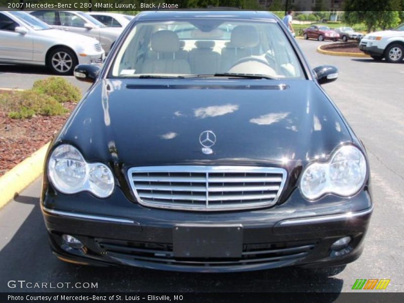 Black / Stone 2007 Mercedes-Benz C 280 4Matic Luxury