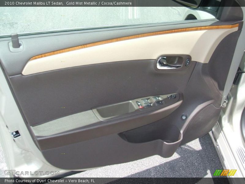 Gold Mist Metallic / Cocoa/Cashmere 2010 Chevrolet Malibu LT Sedan