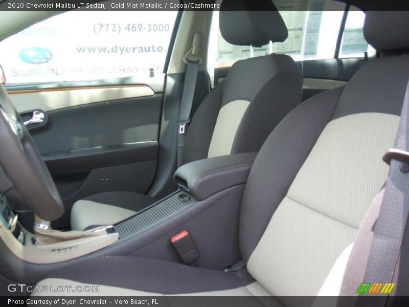 Gold Mist Metallic / Cocoa/Cashmere 2010 Chevrolet Malibu LT Sedan