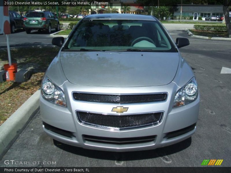 Silver Ice Metallic / Titanium 2010 Chevrolet Malibu LS Sedan