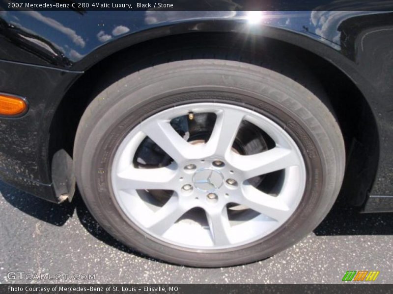 Black / Stone 2007 Mercedes-Benz C 280 4Matic Luxury