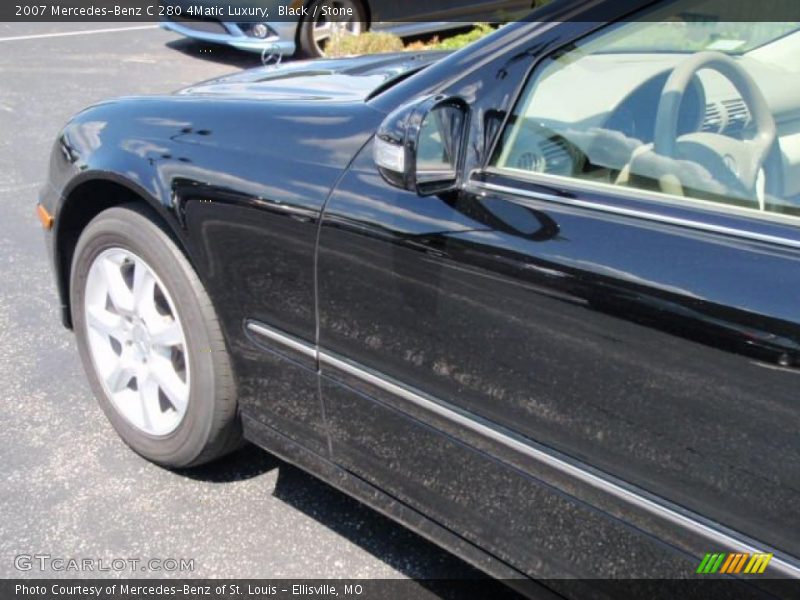 Black / Stone 2007 Mercedes-Benz C 280 4Matic Luxury
