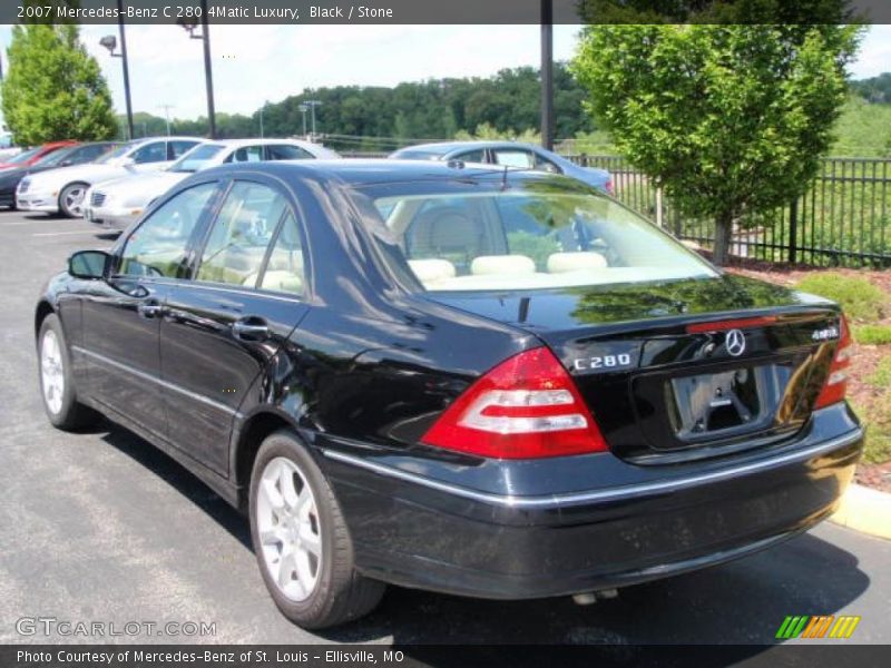 Black / Stone 2007 Mercedes-Benz C 280 4Matic Luxury
