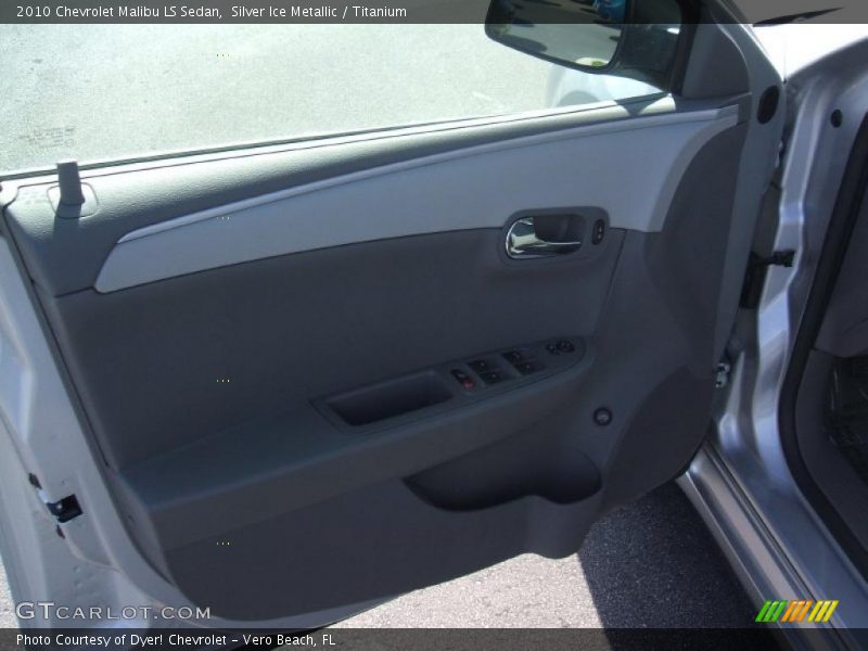 Silver Ice Metallic / Titanium 2010 Chevrolet Malibu LS Sedan