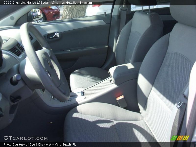 Silver Ice Metallic / Titanium 2010 Chevrolet Malibu LS Sedan
