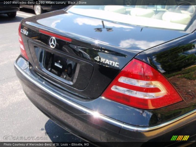 Black / Stone 2007 Mercedes-Benz C 280 4Matic Luxury