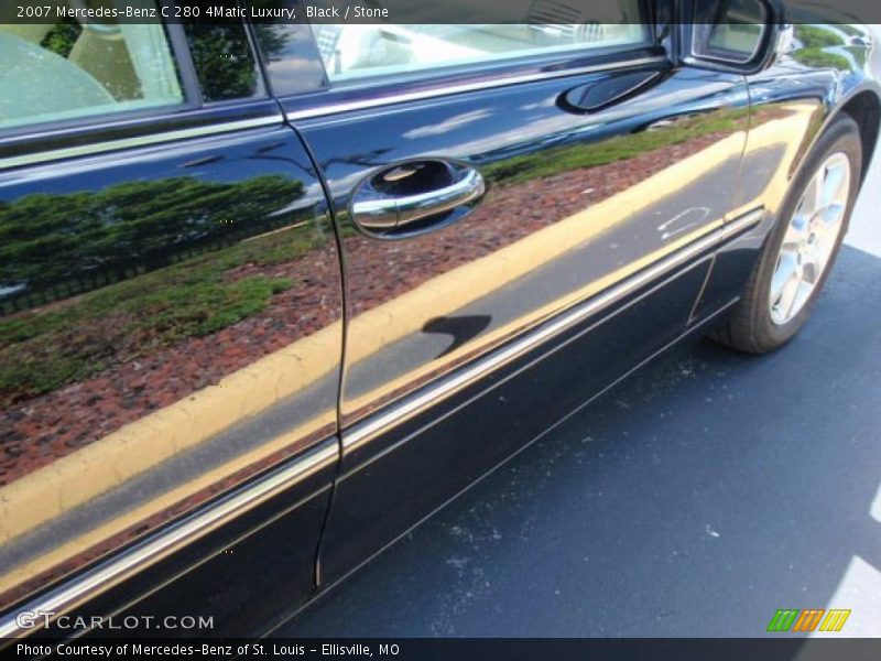 Black / Stone 2007 Mercedes-Benz C 280 4Matic Luxury