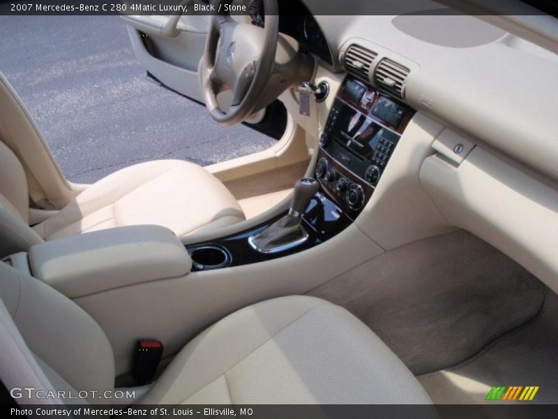Black / Stone 2007 Mercedes-Benz C 280 4Matic Luxury