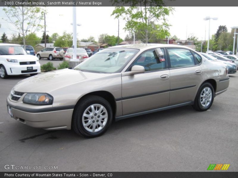 Sandrift Metallic / Neutral Beige 2003 Chevrolet Impala