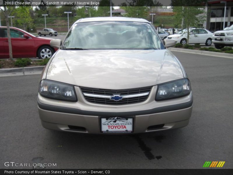 Sandrift Metallic / Neutral Beige 2003 Chevrolet Impala