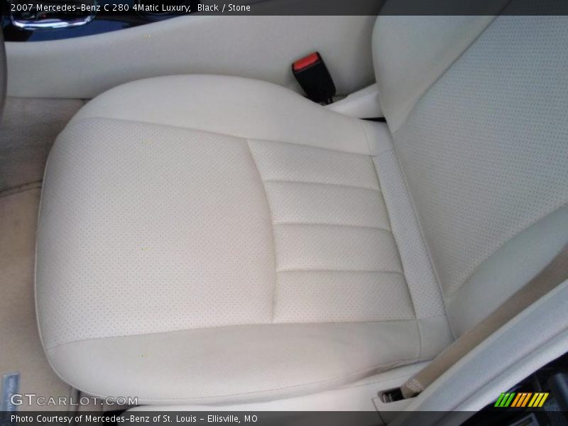 Black / Stone 2007 Mercedes-Benz C 280 4Matic Luxury