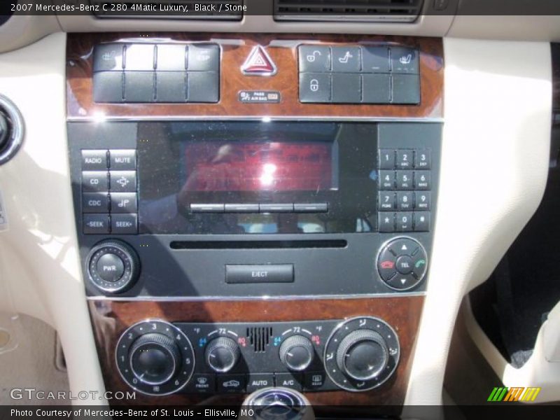 Black / Stone 2007 Mercedes-Benz C 280 4Matic Luxury
