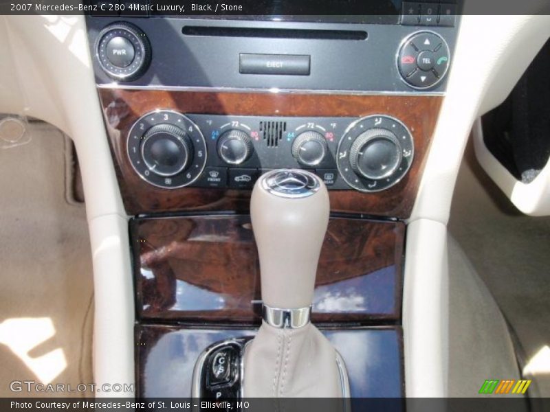 Black / Stone 2007 Mercedes-Benz C 280 4Matic Luxury