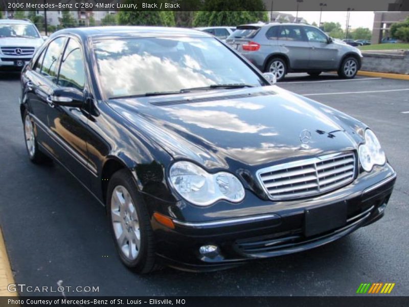 Black / Black 2006 Mercedes-Benz C 280 4Matic Luxury
