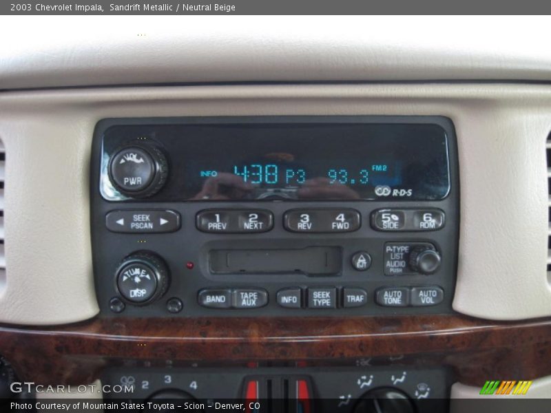 Sandrift Metallic / Neutral Beige 2003 Chevrolet Impala