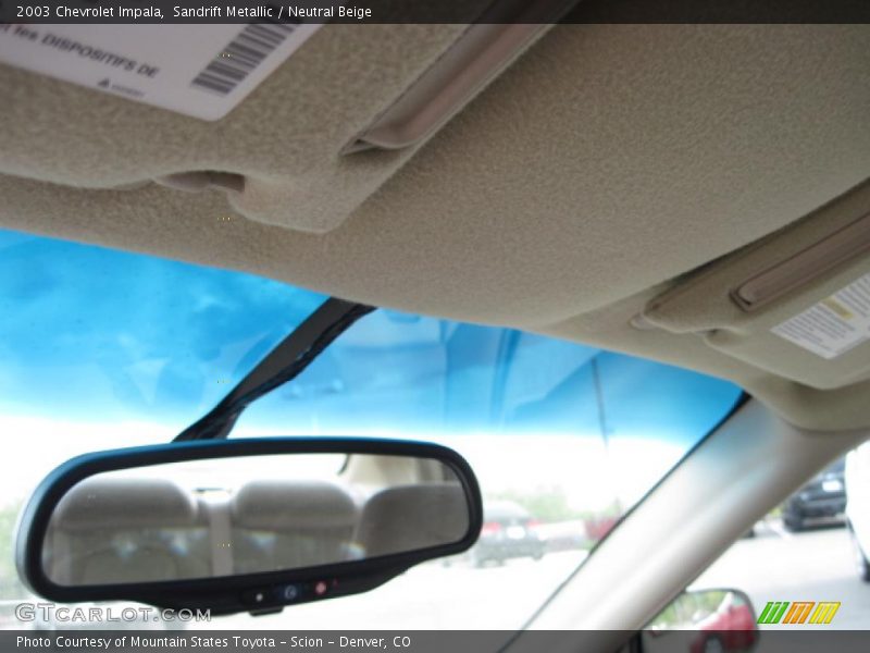 Sandrift Metallic / Neutral Beige 2003 Chevrolet Impala