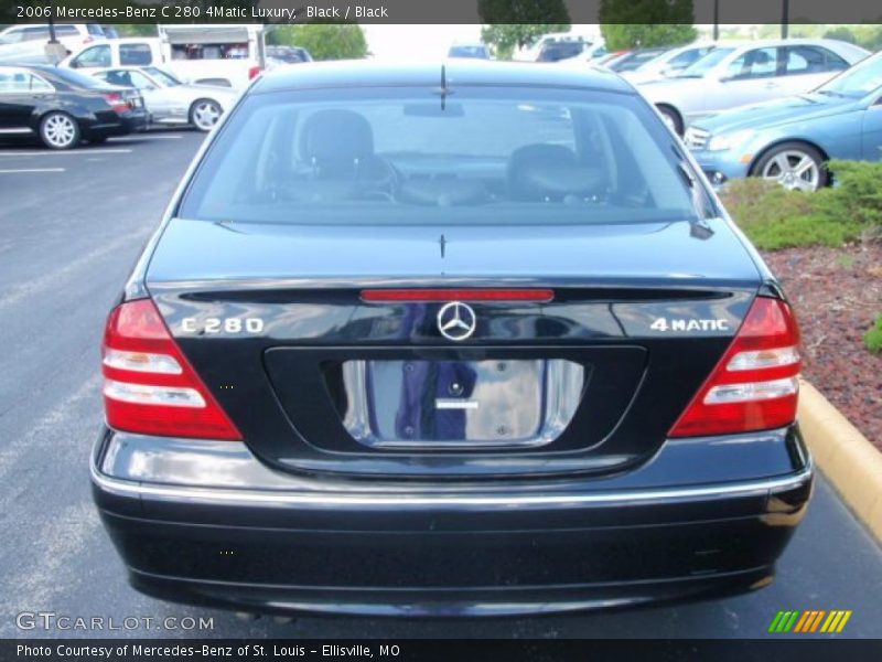 Black / Black 2006 Mercedes-Benz C 280 4Matic Luxury