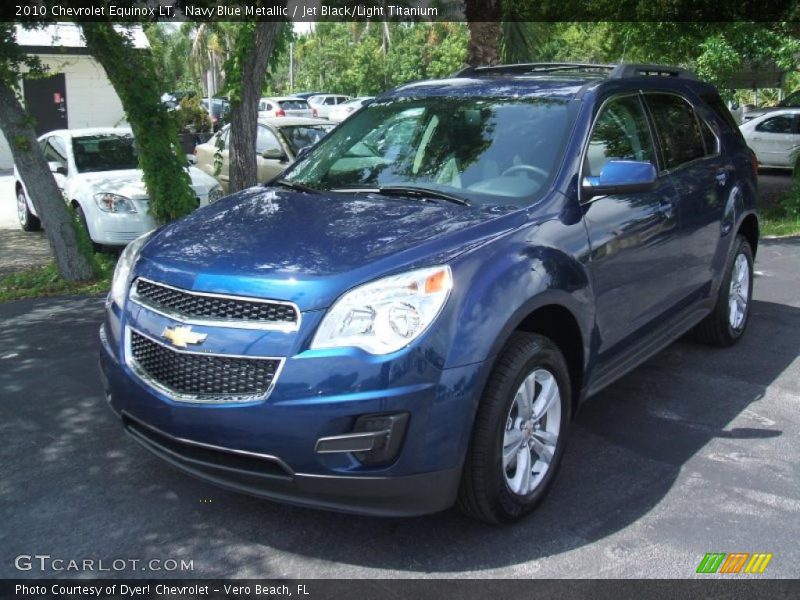 Navy Blue Metallic / Jet Black/Light Titanium 2010 Chevrolet Equinox LT