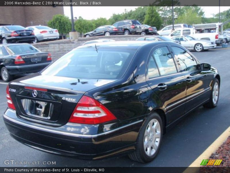 Black / Black 2006 Mercedes-Benz C 280 4Matic Luxury