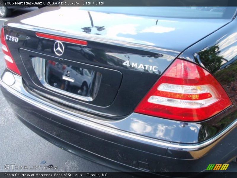 Black / Black 2006 Mercedes-Benz C 280 4Matic Luxury