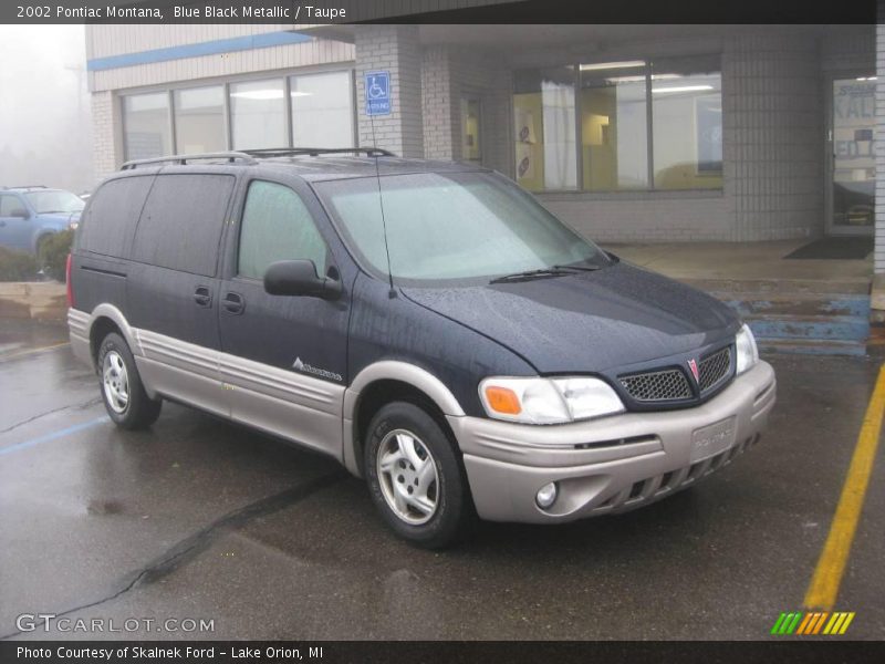 Blue Black Metallic / Taupe 2002 Pontiac Montana