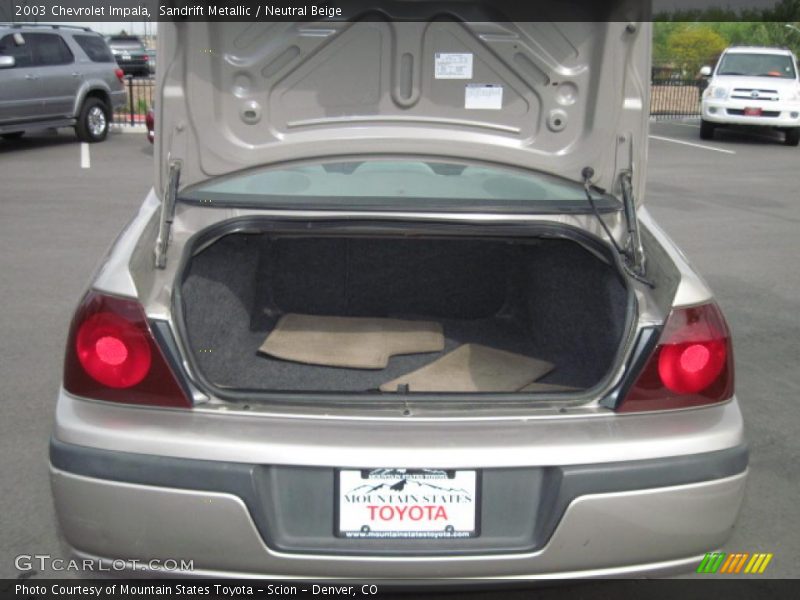 Sandrift Metallic / Neutral Beige 2003 Chevrolet Impala