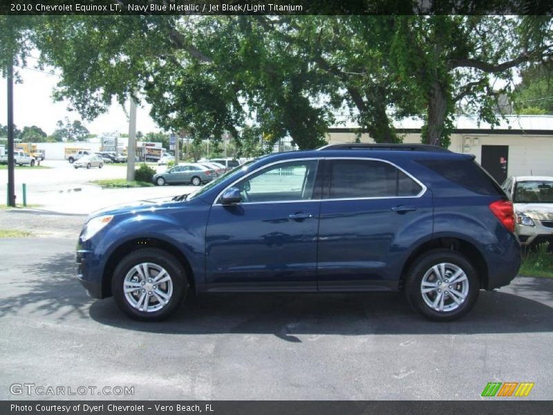 Navy Blue Metallic / Jet Black/Light Titanium 2010 Chevrolet Equinox LT
