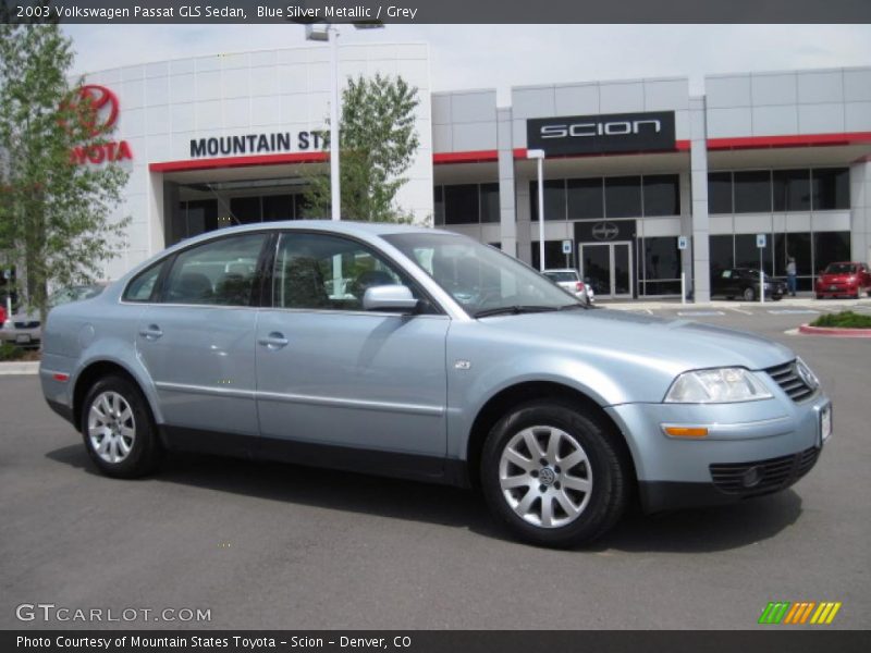 Blue Silver Metallic / Grey 2003 Volkswagen Passat GLS Sedan