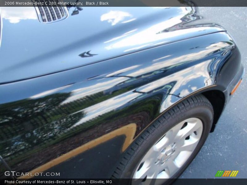 Black / Black 2006 Mercedes-Benz C 280 4Matic Luxury
