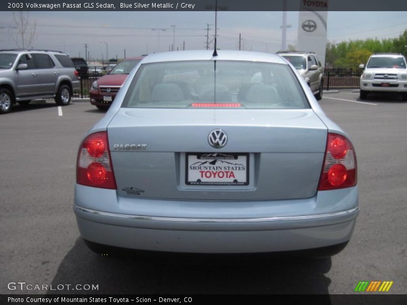 Blue Silver Metallic / Grey 2003 Volkswagen Passat GLS Sedan