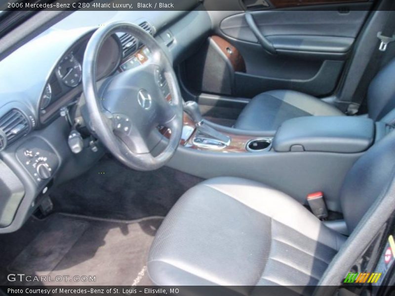 Black / Black 2006 Mercedes-Benz C 280 4Matic Luxury