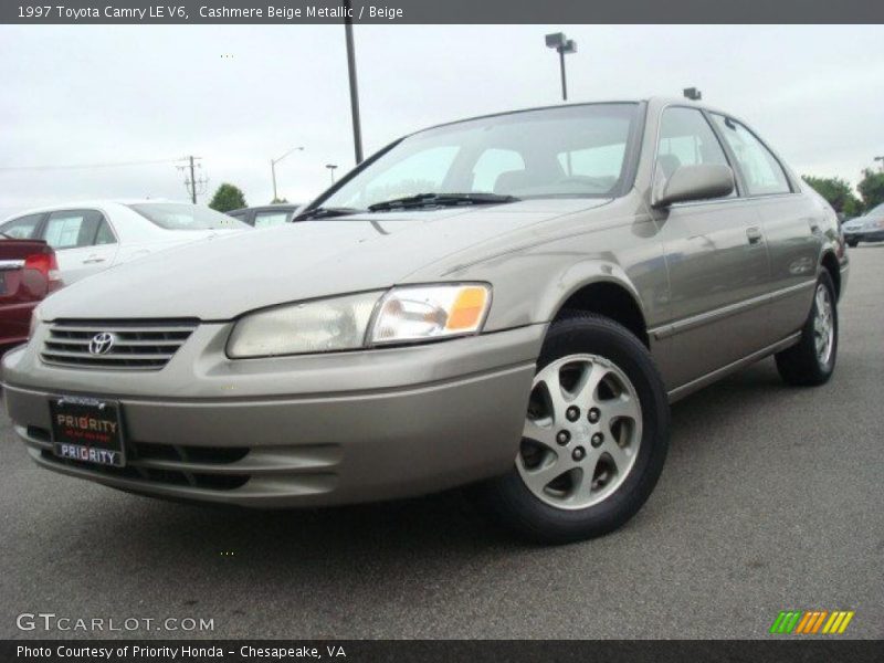 Cashmere Beige Metallic / Beige 1997 Toyota Camry LE V6